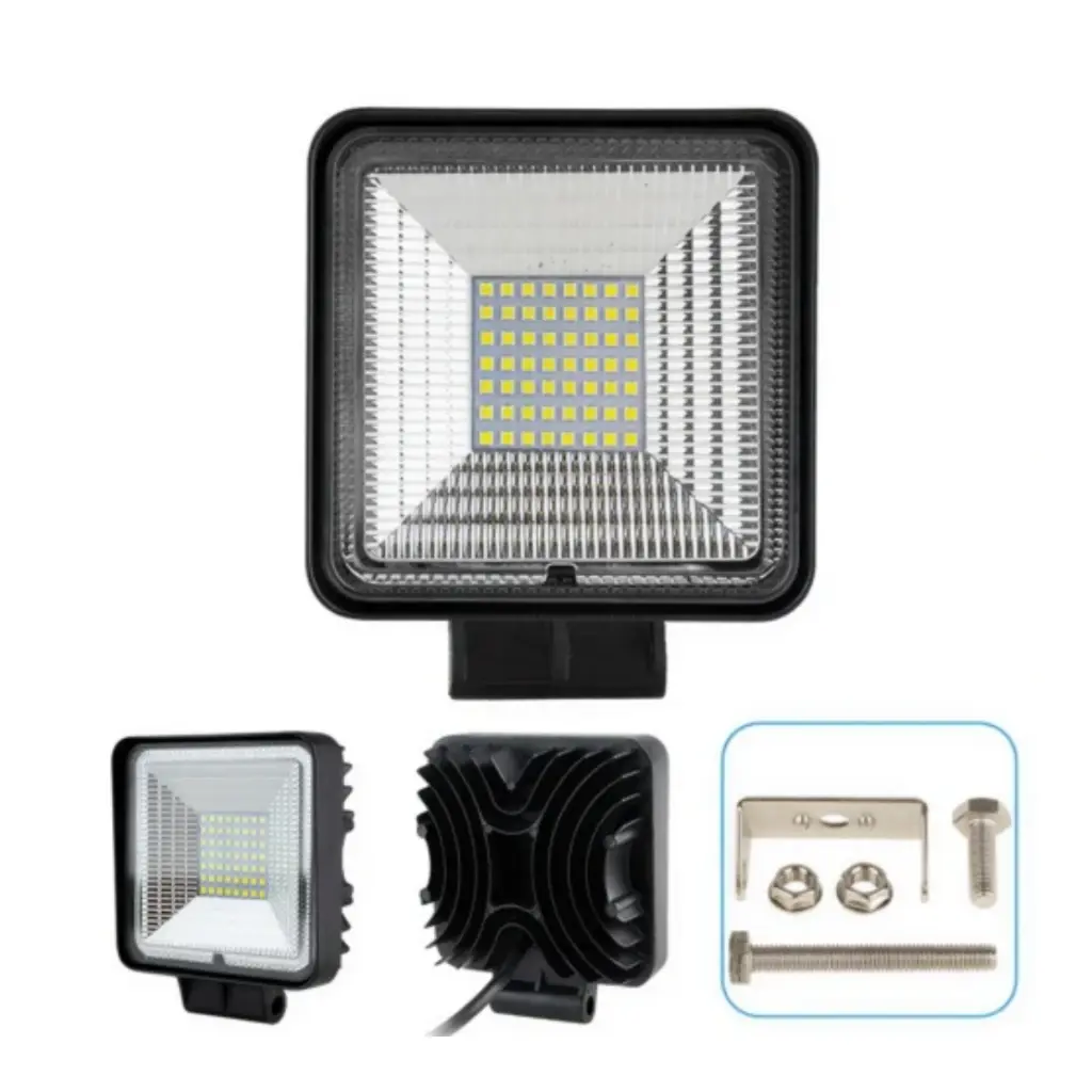 4'' Led Working Light, 49X3030 1W,  10-30V, Flood, 112X112X45Mm