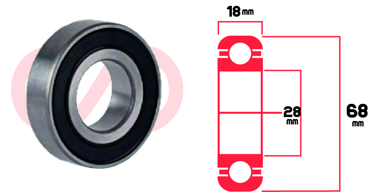 RODAMIENTO 63-28-C3 MOTOS