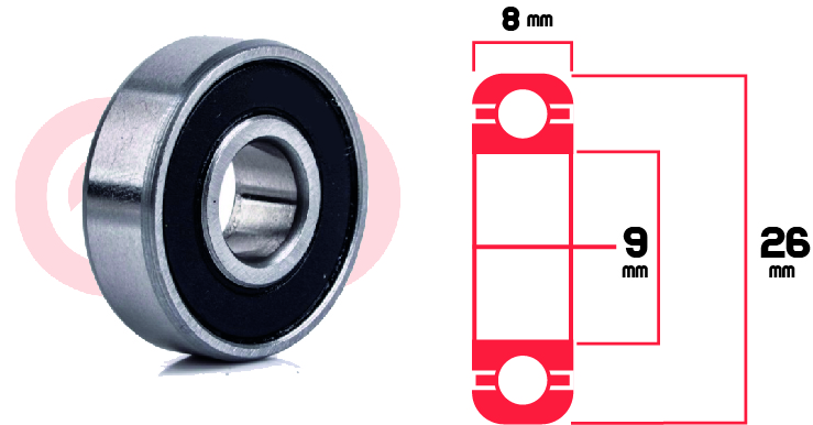 Rodamiento 629 2Rs Universal