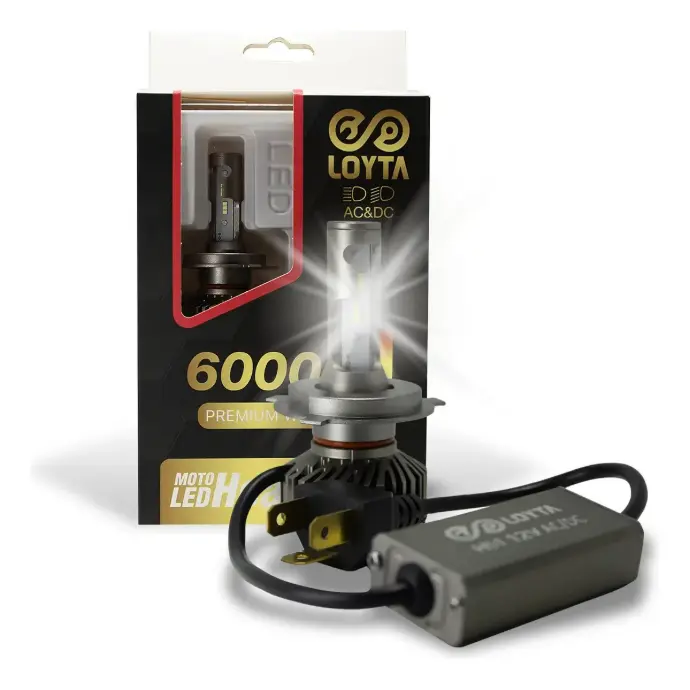 Bombillo Led H4 6000k Loyta Original 25w - Moto Premium