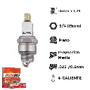 Bujías Autolite Cobre Níquel Estándar X4 - NGK BPMR7A BOSCH 7544/7545 DENSO K20HR‑U11 CHAMPION CJ6Y