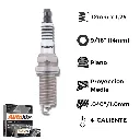 Bujías Autolite Doble X4 - NGK LZKAR6AP-11 LKAR6AIX-11 CHAMP REA12WMB4