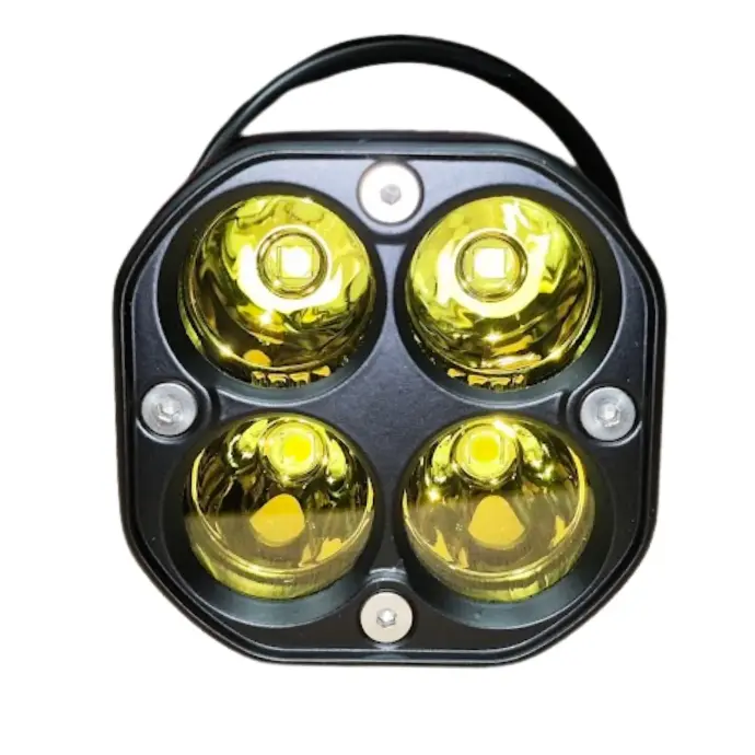 Lampara De Trabajo 3'' 4 Leds 3W/ 12-30V Dc Amarillo
