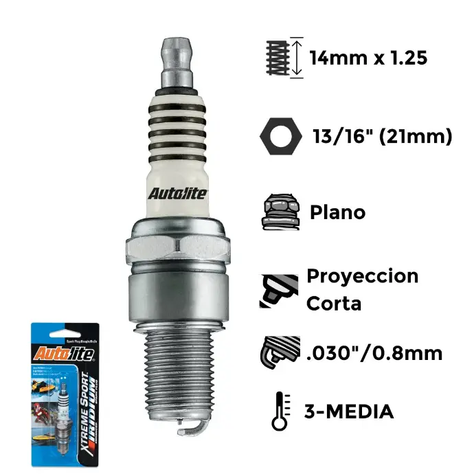 Bujías Autolite Iridium Moto Yamaha X4