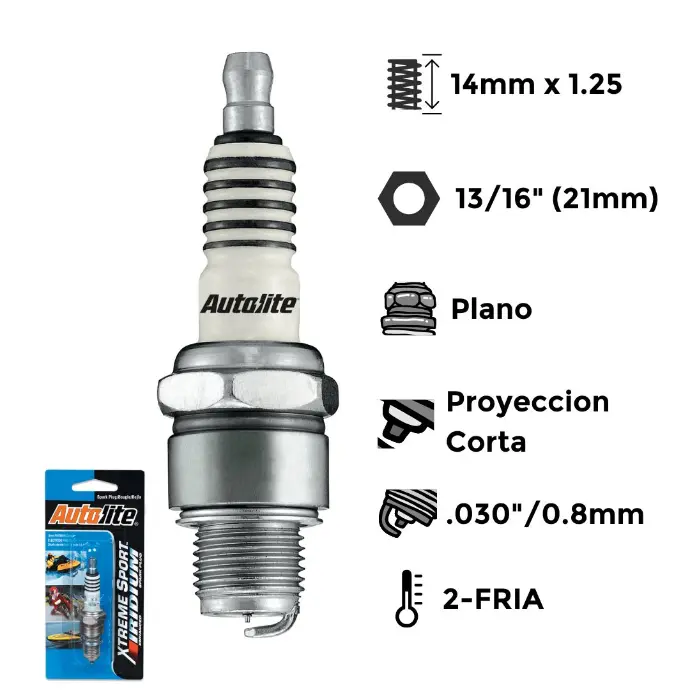 Bujías Autolite Iridium Doble Platino X4 - NGK BR7HS