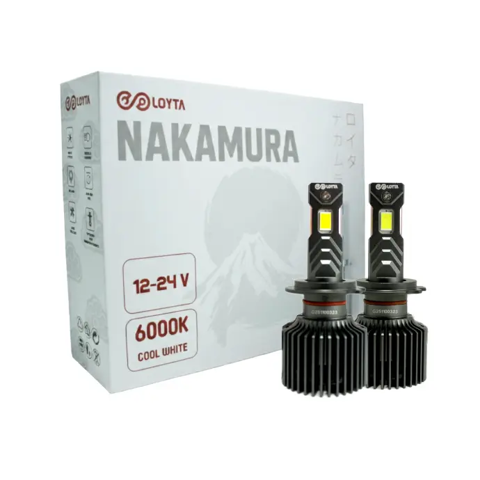 Par Bombillos Led Carro Moto H7 40000lm 90W Blanco Loyta Nakamura