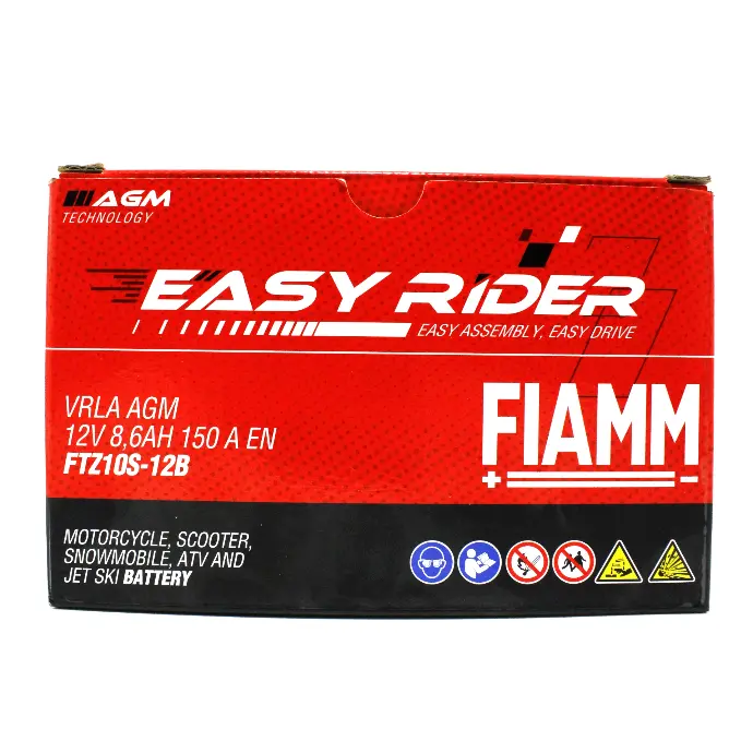 Batería Moto Fiamm Agm Ftz10 Kawasaki Yamaha Ktm Dominar 400